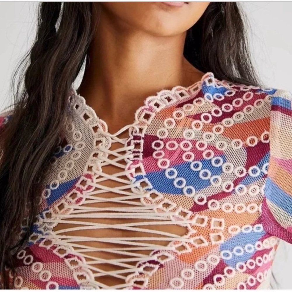 NWOT Free People Eyes on You Top - Picture 2 of 7